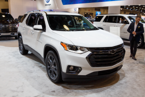 2020 Chevy Traverse in white