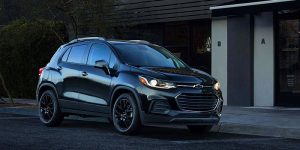 2021 Chevrolet Trax parked outside a house